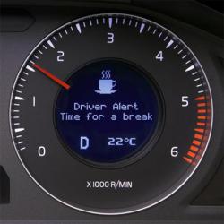 Volvo Warnung - Zeit für einen Kaffee