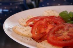 Tomaten und Mozzarella